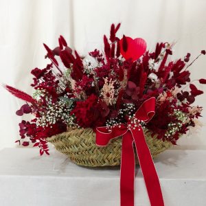 CESTA DE FLOR SECA (Varios colores)